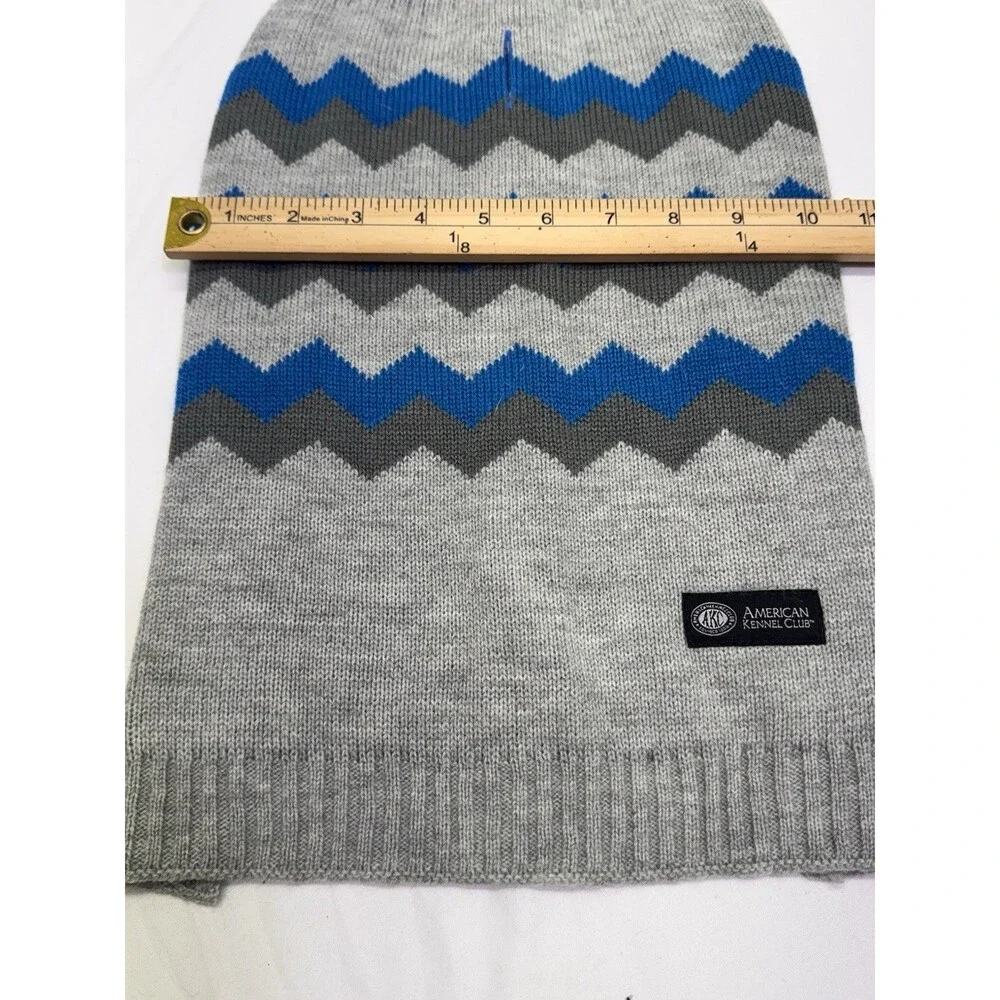 Medium Size‎ Dog Sweater Akc Kennel Club Blue Aztec Western Stripe Preppy